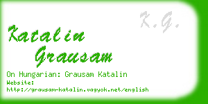 katalin grausam business card